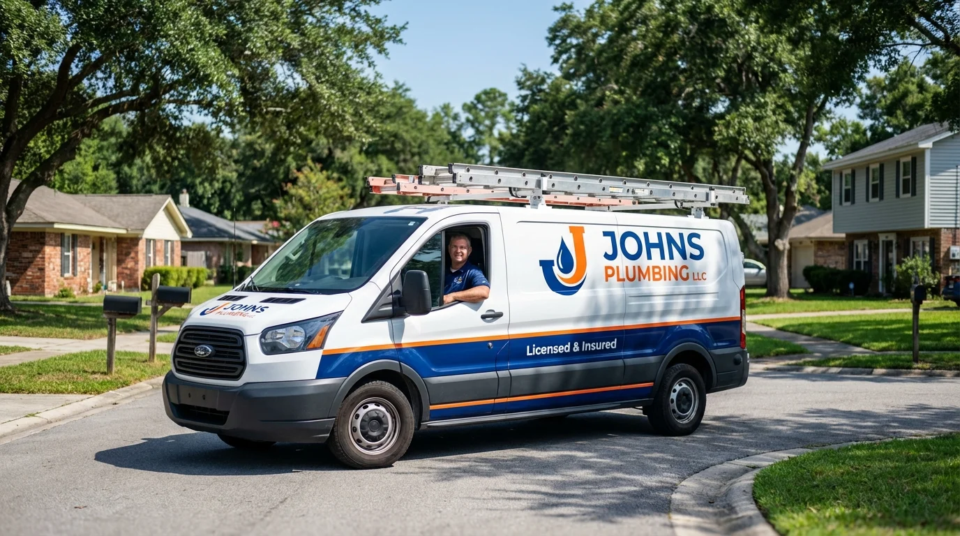 Johns Plumbing LLC service van in Ritzville, WA
