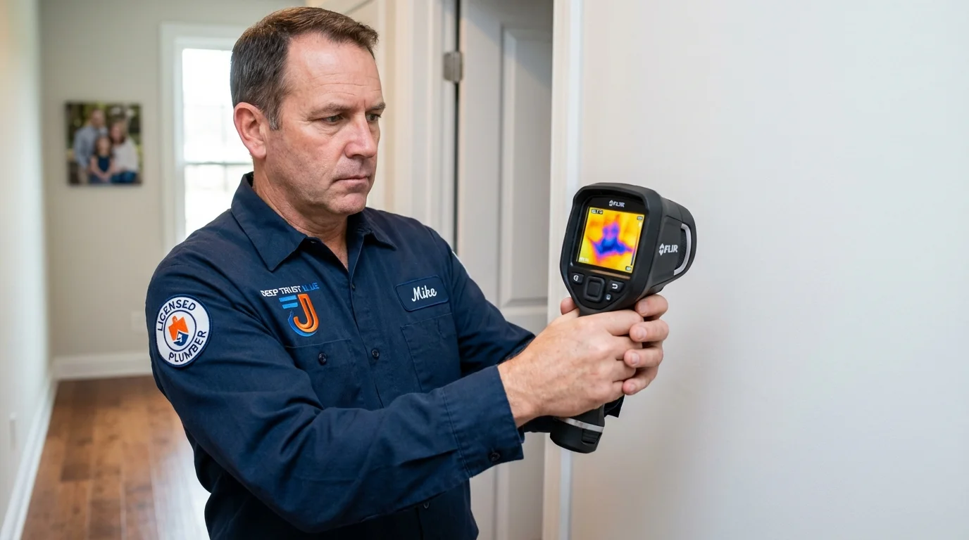 Thermal imaging leak detection by Johns Plumbing LLC in Ritzville